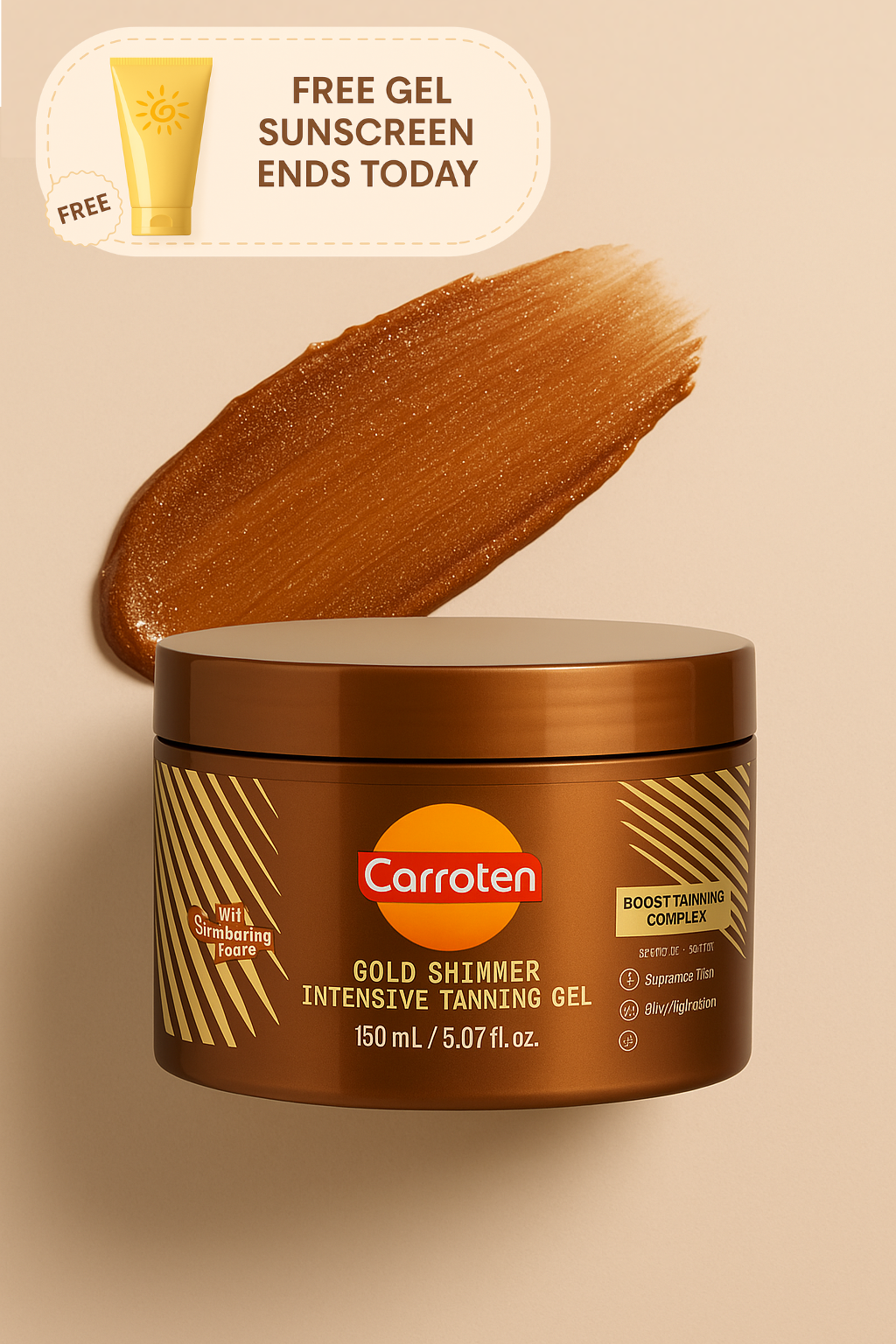 Gold Shimmer Tanning Gel